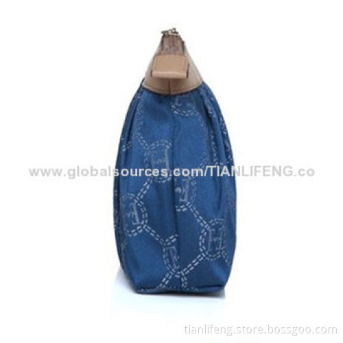 Cotton and PVC Cosmetic Bag for Travel